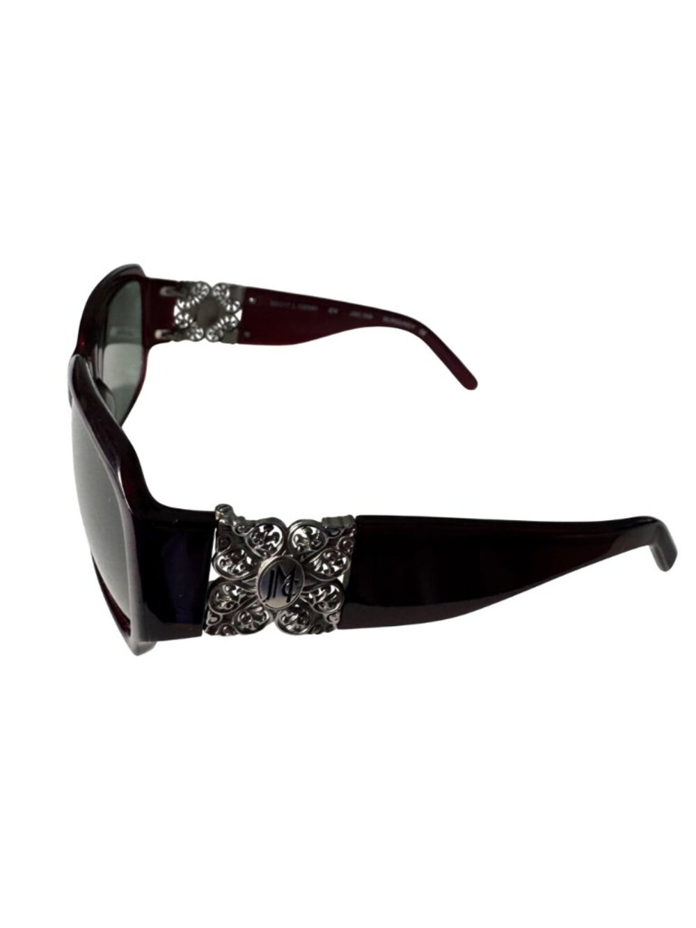 Jessica McClintock JMC 558 Burgundy Eyeglasses 59-17-130MM Oversized Frames Only - Picture 8 of 11